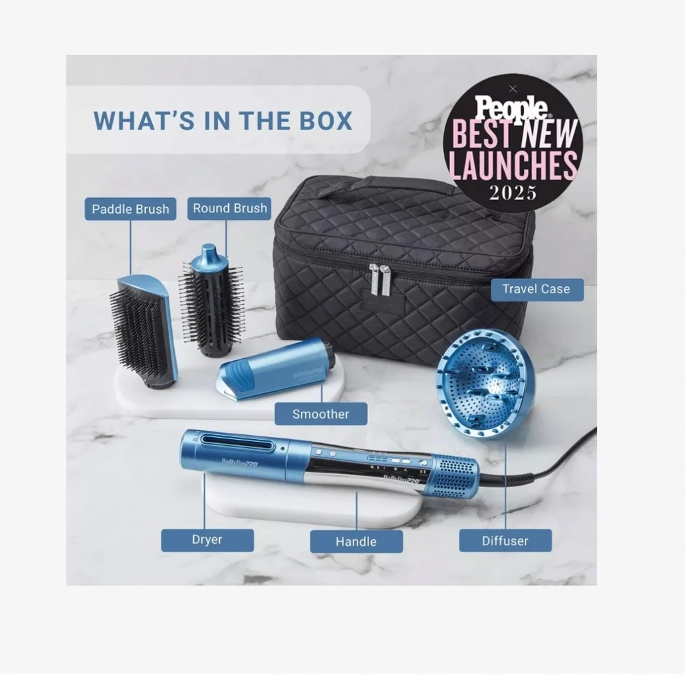 BaBylissPRO Style/Switch Ionic Multi-Styler & Dryer & babyliss paddle brush.